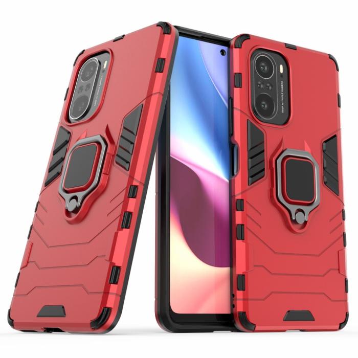 Bild 3,  Xiaomi Mi 11i - Hybrid Ring Skal - Röd