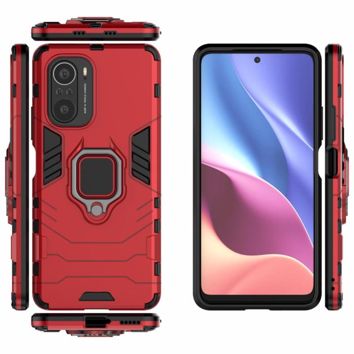 Bild 4,  Xiaomi Mi 11i - Hybrid Ring Skal - Röd