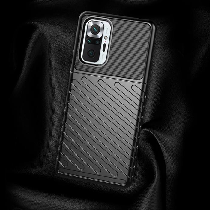 Bild 4,  Xiaomi Redmi Note 10 Pro - Twill Textur Skal - Blå