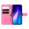  Xiaomi Redmi Note 8T - Litchi Plånboksfodral - Rosa