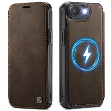 CASEME CASEME iPhone 16e/17e Skal RFID Pl&aring;nbok Brun
