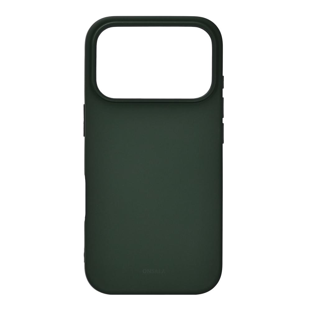 Onsala Onsala iPhone 17 Pro Mobilskal Med Silikonkänsla Olivgrön