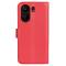  Xiaomi Redmi 13C 4G Fodral Litchi Läder Röd