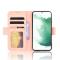  Samsung Galaxy S22 Plus Fodral Avtagbart Kortfodral Ljus Rosa