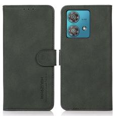 KHAZNEH KHAZNEH Motorola Edge 40 Neo 5G Fodral Retro L&auml;der Gr&ouml;n