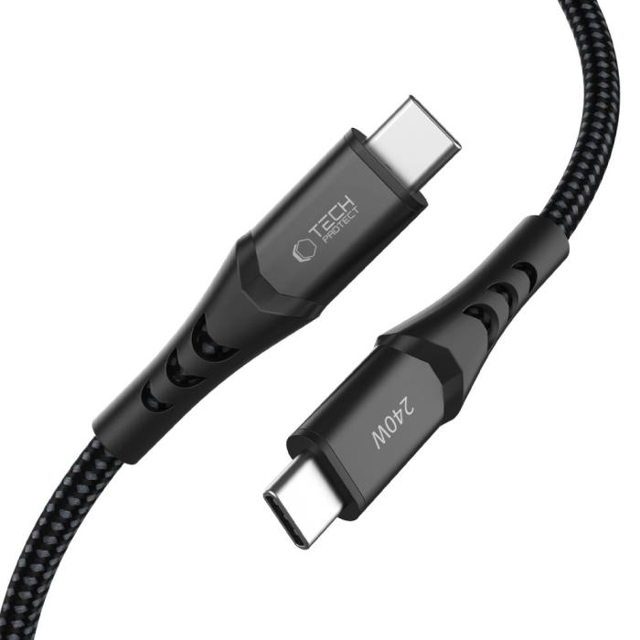 Bild 2, Tech-Protect Tech-Protect 1m 240W PD QC3.0 USB-C-USB-C Kabel UltraBoost