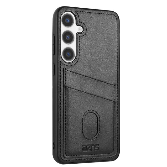 Bild 2, AZNS AZNS Samsung Galaxy S25 Skal Med Kortfack Läder Svart