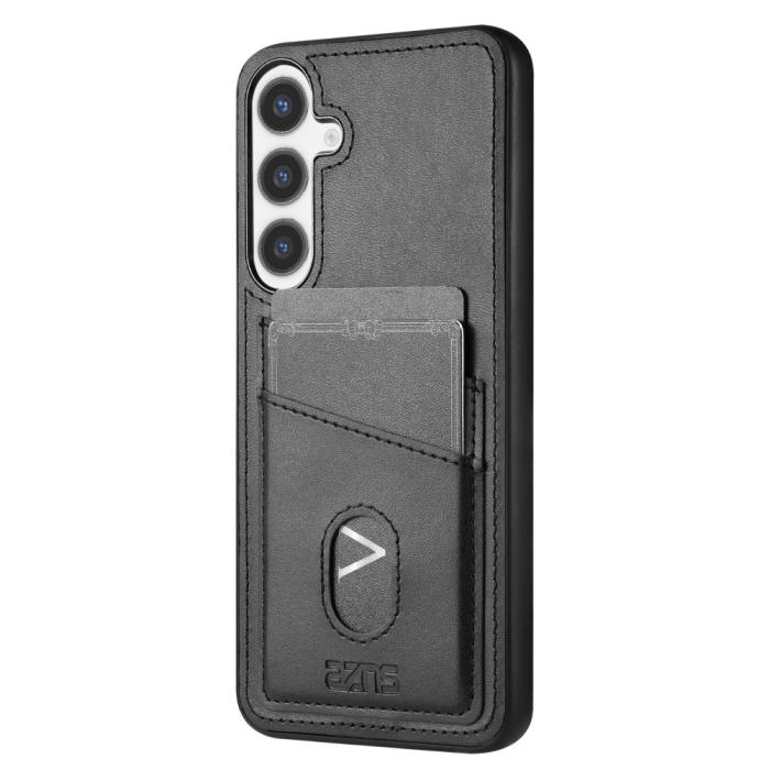 Bild 3, AZNS AZNS Samsung Galaxy S25 Skal Med Kortfack Läder Svart