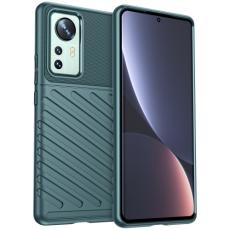  Xiaomi 12 Pro Skal Twill Textur Gr&ouml;n