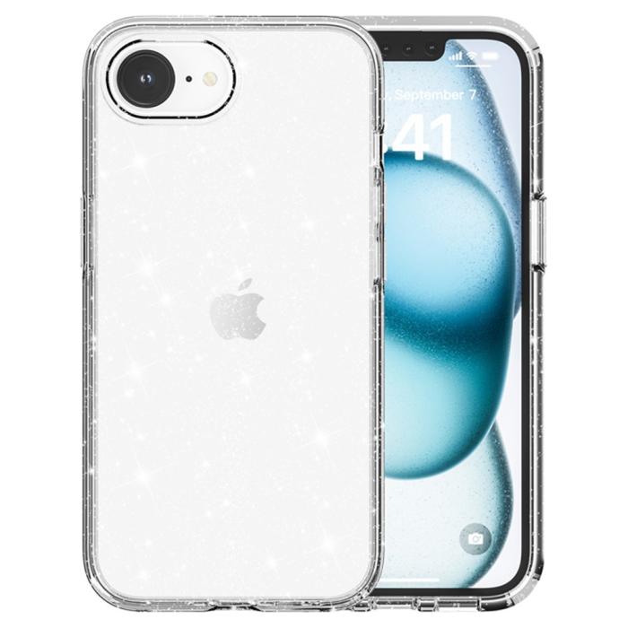 Bild 2,  iPhone 17e / 16e Skal Glitter Shockproof Transparent
