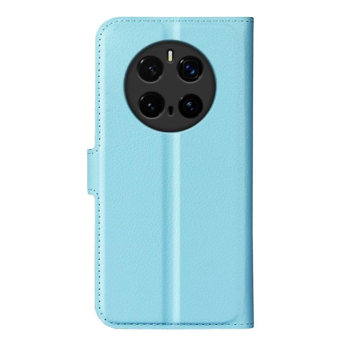 Bild 6,  Honor Magic7 Pro Fodral Litchi Läder Blå