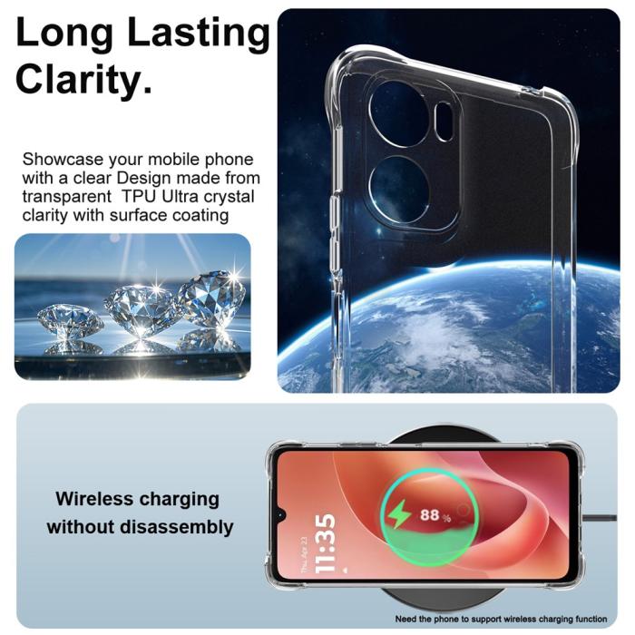 Bild 4, IMAK IMAK Moto G06/G06 Power Skal TPU AirBag Shockproof Transparent