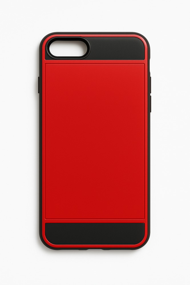  iPhone 7/8 Plus Skal Med Kortfack - Röd