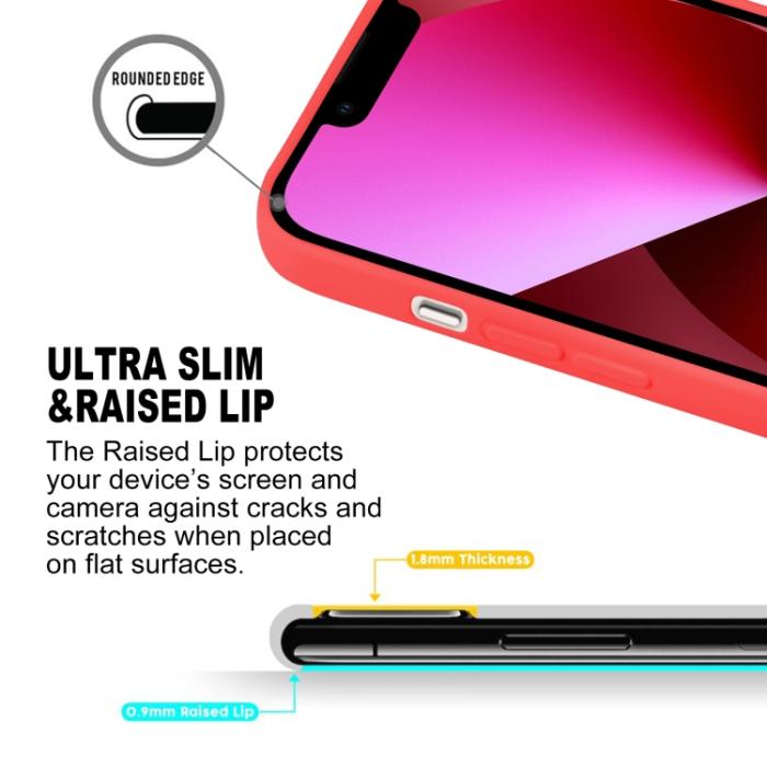 Bild 5, Mercury GOOSPERY Mercury Goospery iPhone 14 Skal Liquid Skin Touch Röd