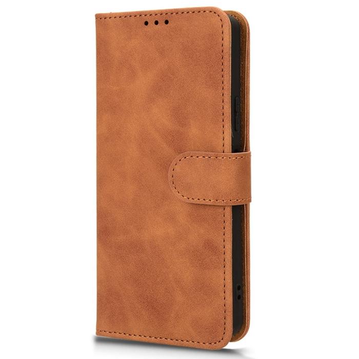 Bild 6,  Sony Xperia 10 VI Fodral Skin Touch Läder Fodral Brun