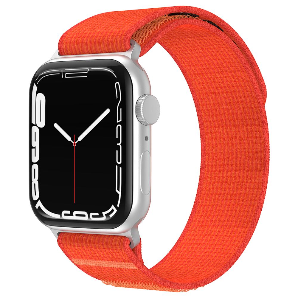 ColorPop Apple Watch 38/40/41/42 mm Armband Nylon Trail Loop Orangeröd