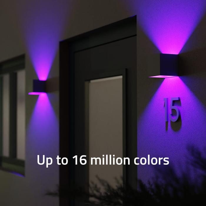 Bild 4, Hombli Hombli Smart Vägglampa Inomhus och Utomhus RGB CCT Grå
