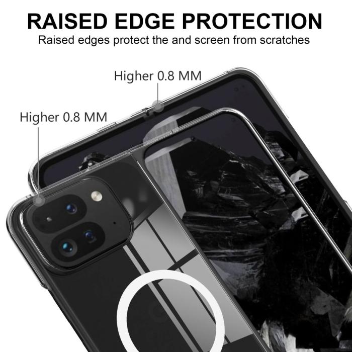 Bild 5,  Google Pixel 9 Pro Fold Skal MagSafe Akryl/TPU Transparent
