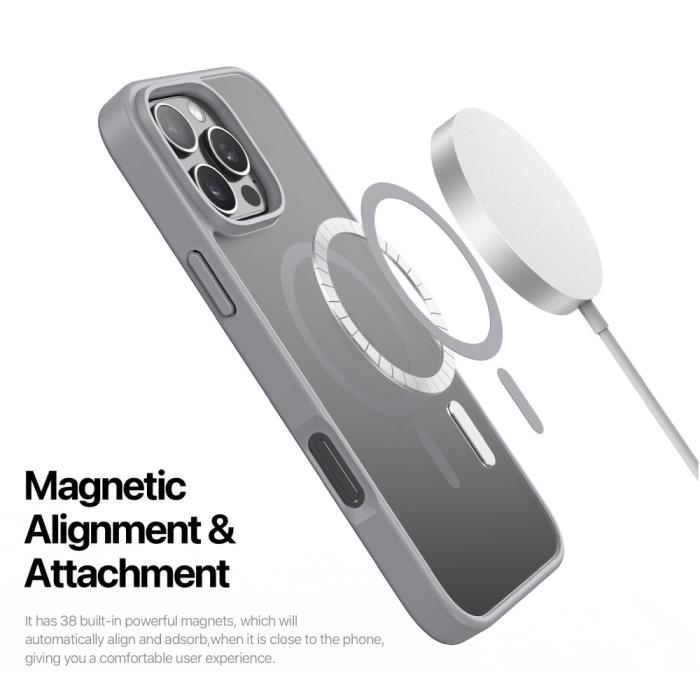 Bild 5, DUX DUCIS DUX DUCIS iPhone 16 Pro Max Skal MagSafe Yind Series Matt Grå
