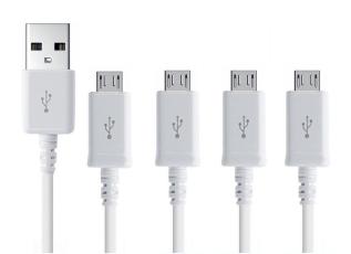  4-Pack - 3 Meter Micro-USB Laddningskabel Samsung/Sony/Huawei/LG