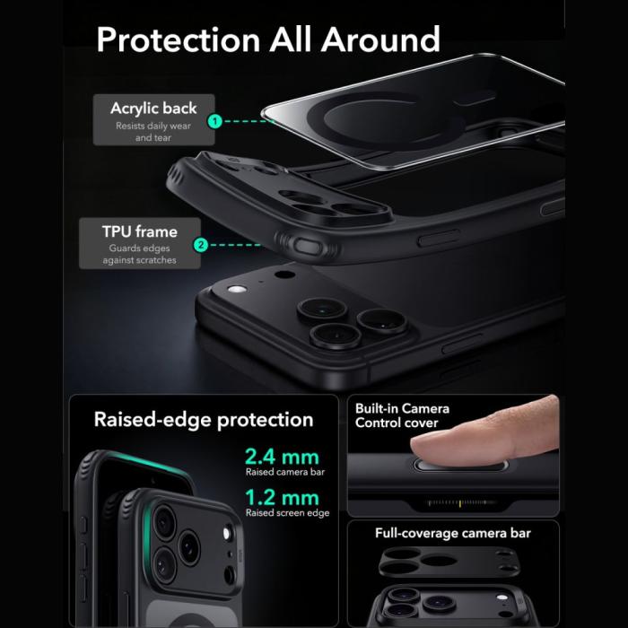 Bild 4, ESR ESR iPhone 18 Pro Max / 17 Pro Max Skal MagSafe & Skärmskydd