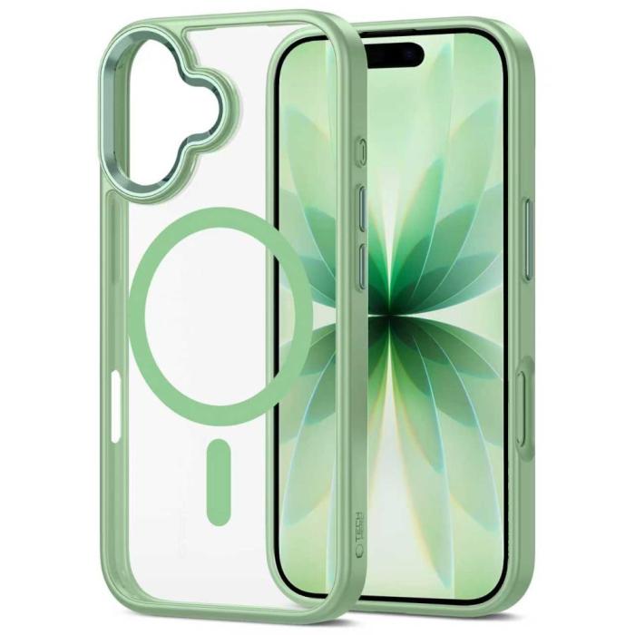 Bild 3, Tech-Protect Tech-Protect iPhone 17 Skal MagSafe MagMat Sage / Clear