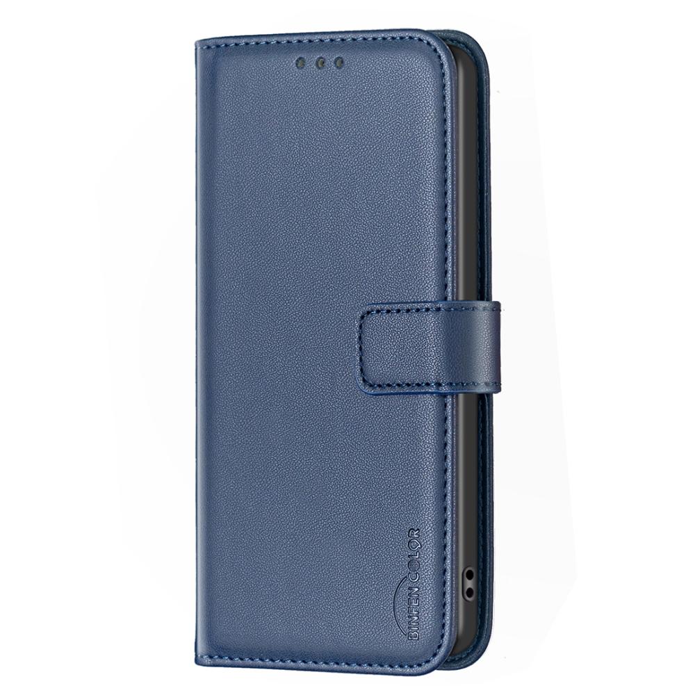 BINFEN BINFEN iPhone 17 Pro Fodral Läder Blå