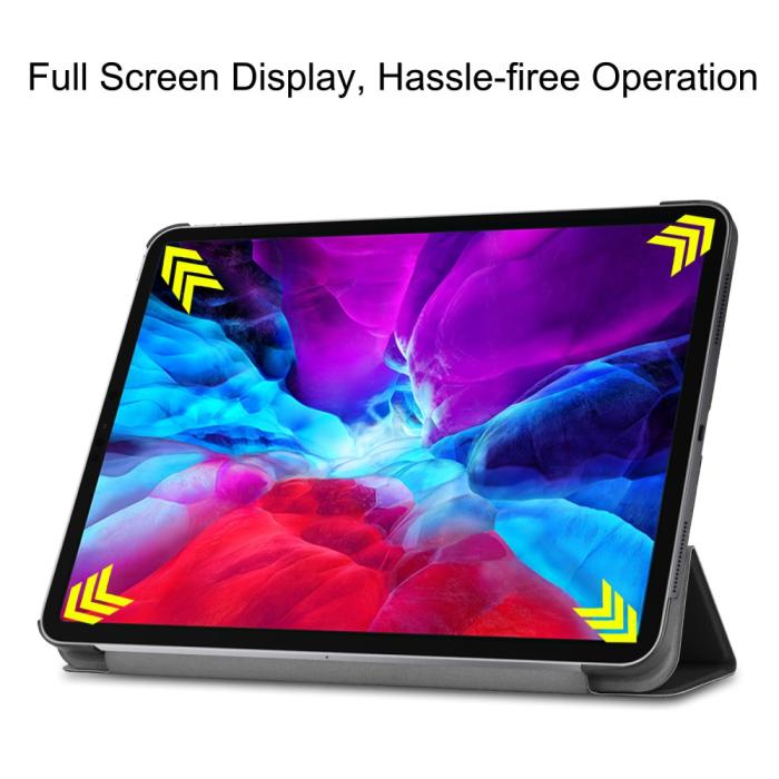 Bild 4,  iPad Pro 12.9 (2018/2020) - Tri-Fold Stödjer Apple Pen Laddning - Svart