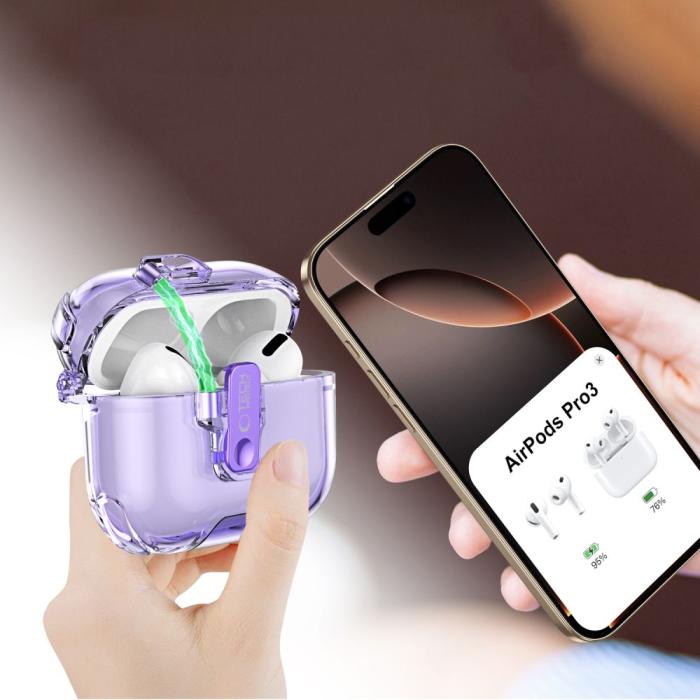 Bild 6, Tech-Protect Tech-Protect AirPods Pro 3 Skal Bounce Pro Cosmic Orange