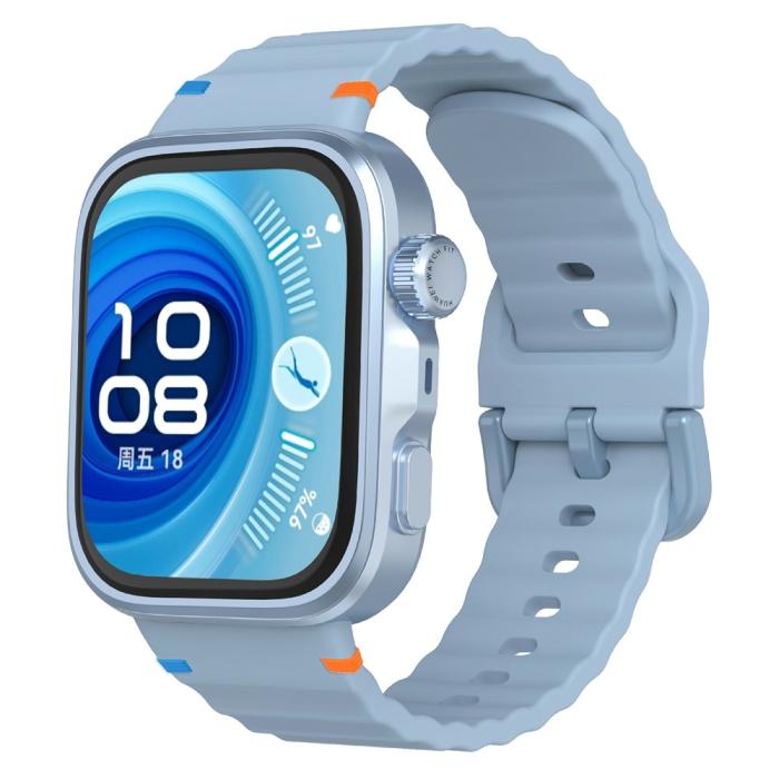 Bild 2,  Huawei Watch Fit 4 Pro / 4 / 3 Klockarmband Wave Silikon Blå