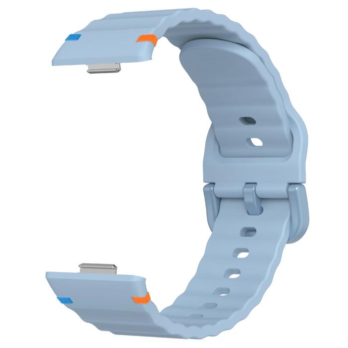 Bild 3,  Huawei Watch Fit 4 Pro / 4 / 3 Klockarmband Wave Silikon Blå