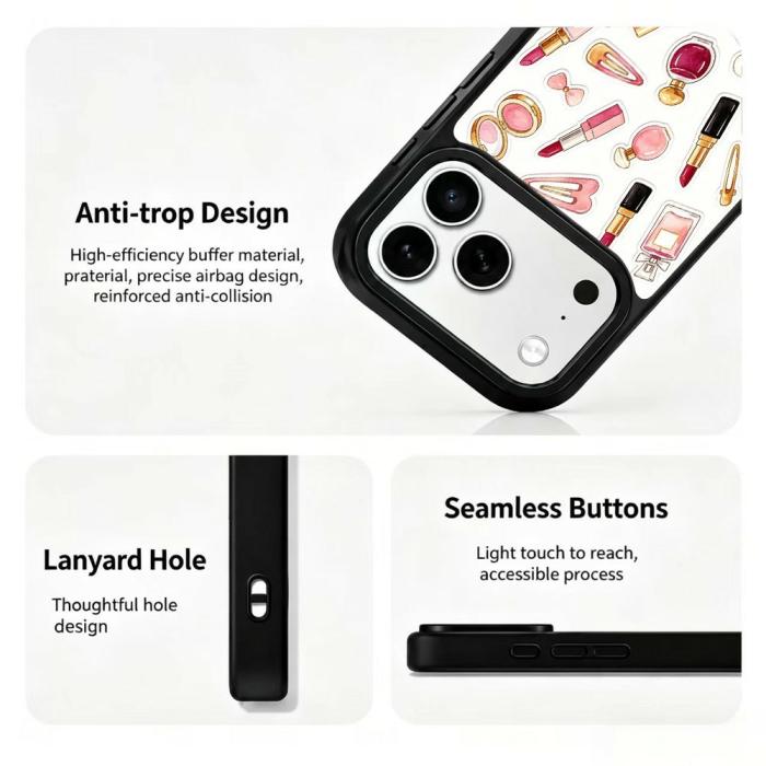 Bild 3,  iPhone 18 Pro Max/17 Pro Max Skal MagSafe UV-Mönster Smink