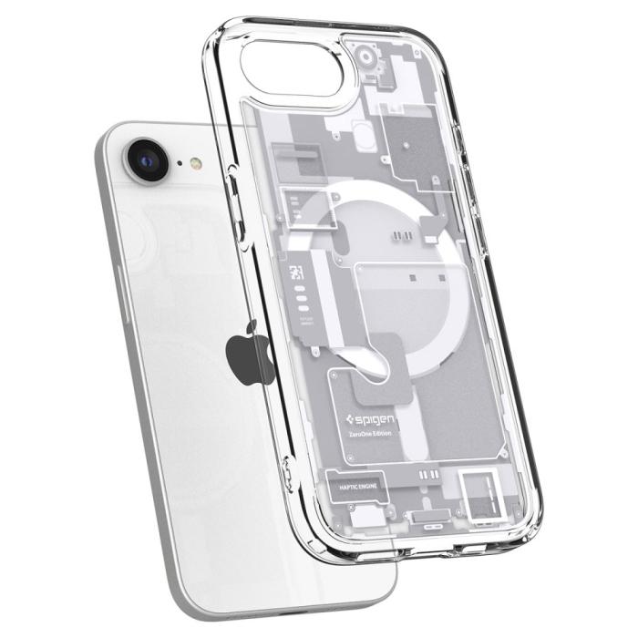 Bild 6, Spigen Spigen iPhone 17e / 16e Skal MagSafe Ultra Hybrid Zero One Vit