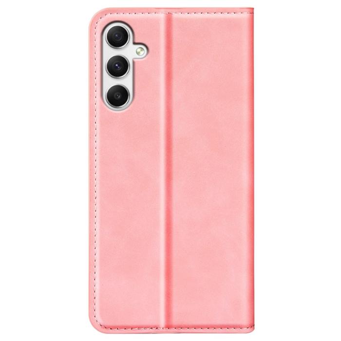 Bild 6,  Samsung Galaxy A35 5G Fodral Flip Skin Touch Rosa