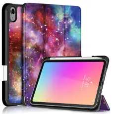  iPad Mini 2024/2021 Fodral Tri-Fold Pennh&aring;llare Cosmic Space