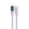 MCDODO Mcdodo 36W 1.2m PD USB-C - Lightning LED Silikon Kabel Lila