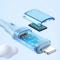 MCDODO Mcdodo 36W 1.2m PD USB-C - Lightning LED Silikon Kabel Lila