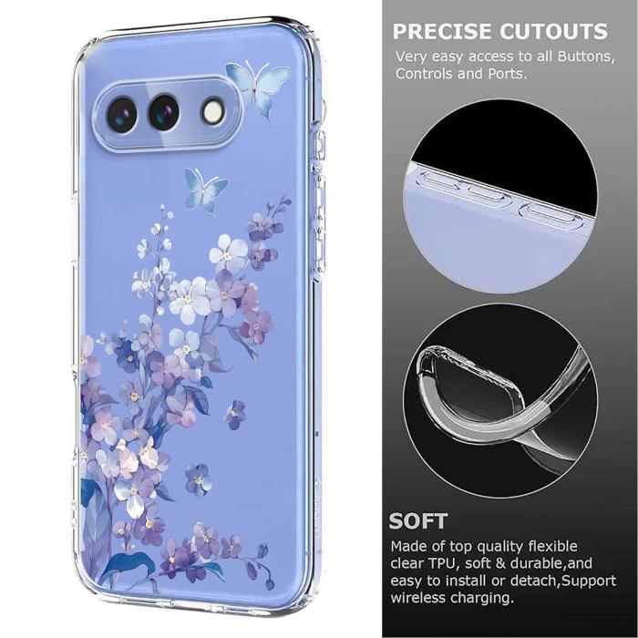 Bild 6,  Google Pixel 10a Skal Med Tryck Blommor