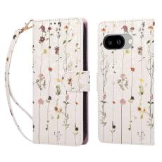  Google Pixel 10a Fodral RFID L&auml;der Sm&aring; Blommor