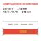 ColorPop Apple Watch 38/40/41/42 mm Armband Nylon Trail Loop Orangeröd