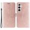  Samsung Galaxy S24 Fodral Fjäril Tryck Roséguld