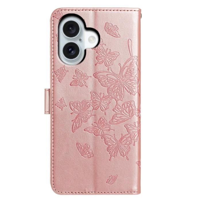 Bild 5,  iPhone 17 Fodral Med Fjäril Tryck Roséguld