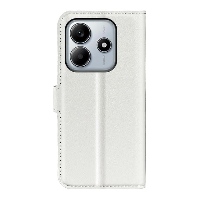 Bild 6,  Xiaomi Redmi Note 14 5G Fodral Litchi Läder Vit