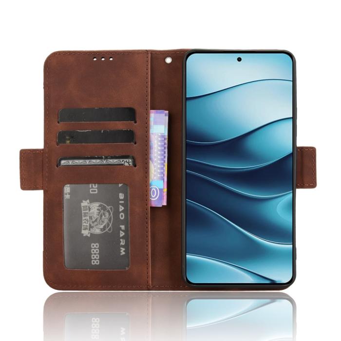 Bild 3,  Xiaomi Redmi Note 14 5G Fodral Med Avtagbart Kortfack Brun