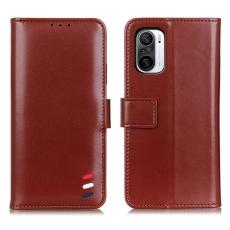  Xiaomi Mi 11i - Tri-Color L&auml;der Fodral - Brun