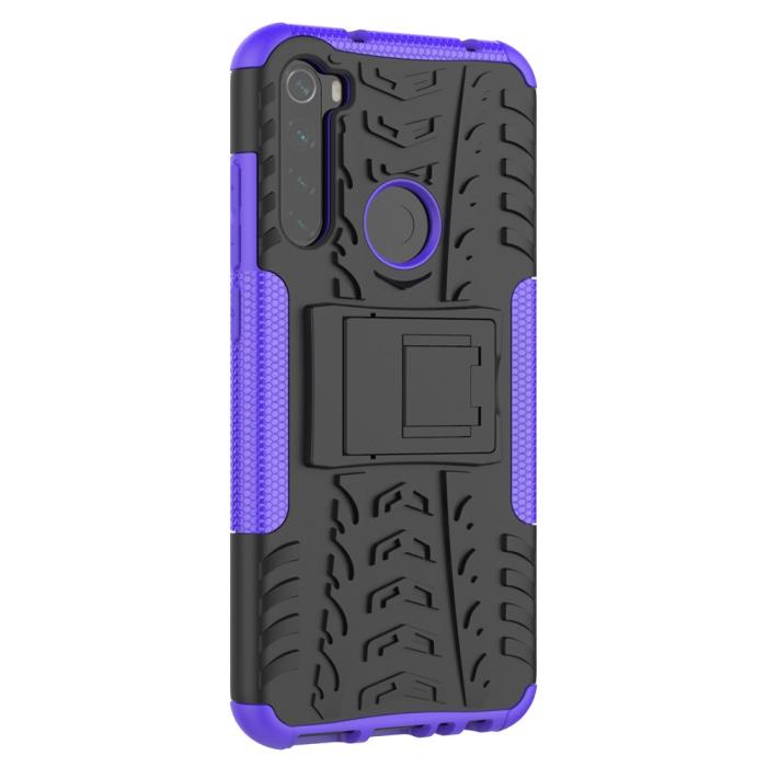 Bild 2,  Xiaomi Redmi Note 8T - Ultimata Stöttåliga Skalet med Stöd - Lila
