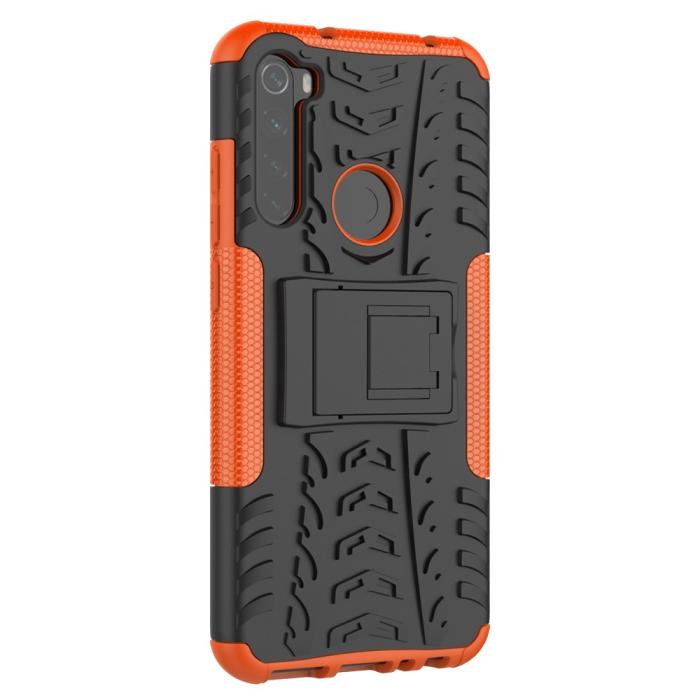 Bild 3,  Xiaomi Redmi Note 8T - Ultimata Stöttåliga Skalet med Stöd - Orange