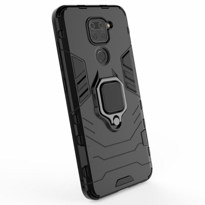 Bild 5,  Xiaomi Redmi Note 9 - Hybrid Ring Skal - Svart