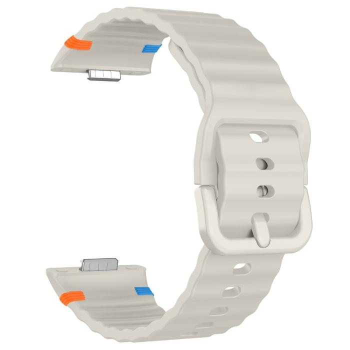 Bild 4,  Huawei Watch Fit 4 Pro / 4 / 3 Klockarmband Wave Silikon Starlight