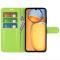  Xiaomi Redmi 13C 4G Fodral Litchi Läder Grön